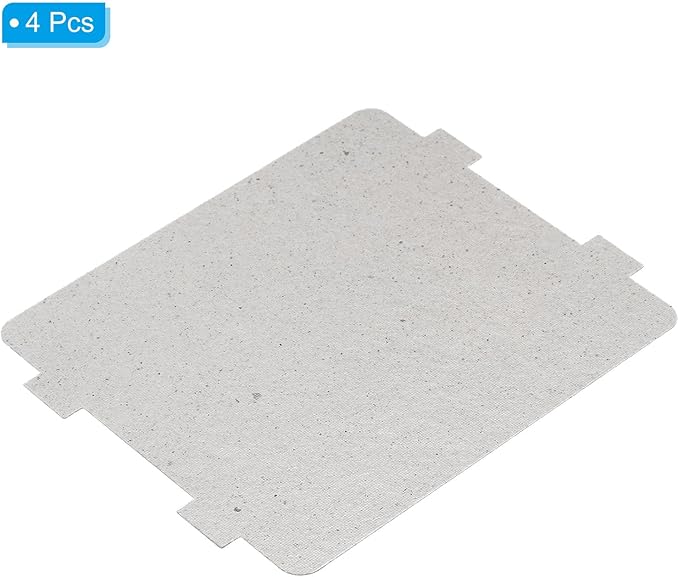 PATIKIL 4.2 x 3.9 Inch Microwave Waveguide Cover, 4pcs Universal Microwave Mica Plates Sheet 0.4mm Thick Replacement Part Heat Insulation for Microwave Oven
