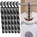 6 PCS Space Saving Hangers, Closet Organizers and Storage, College Dorm Room Essentials,Sturdy Closet Organizer Home Essentials Space Saving Hangers for Thick Clothe (Black)