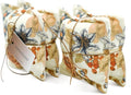 AUCUDA Christmas 4pcs Sandalwood Scented Sachet Bags for Drawers and Closets Decorations, Potpourri Packets for Women Clothes Storage, Winter Holiday Fragrance Pillow for Bedroom Indoor, Fresheners.