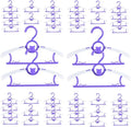 Baby Hangers for Nursery Closet 40 Pack Plastic Kids Clothes Hanger Space Saving Non Slip Extendable Toddler 11-14” Adjustable Hangers Heavy Duty Clothing Infant Hanger Bulk, Purple