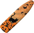 Halloween Iron Board Cover Halloween Black Cat Pumpkin Print Extra Wide Ironing Board Cover 54x15 inches