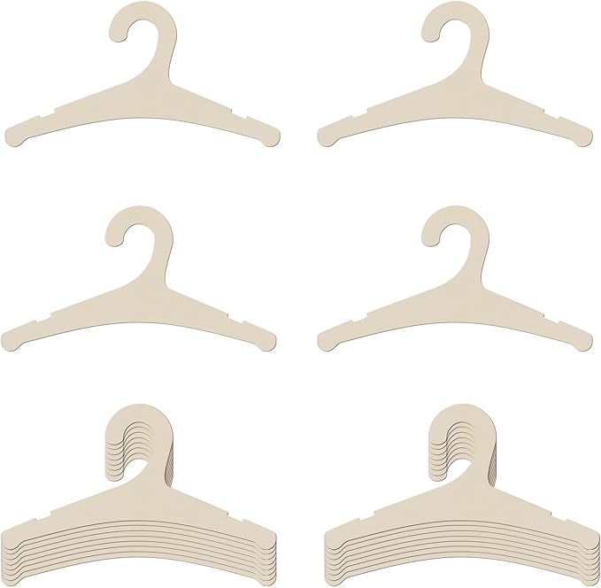 20 Packs Wooden Baby Hangers for Clothes, 9 Inch Wood Newborn Baby Girl Boy Hangers for Nursery Cute Kids Toddlers Children Infant Hanger for Baby Shower Crate Closet Clothing Storage