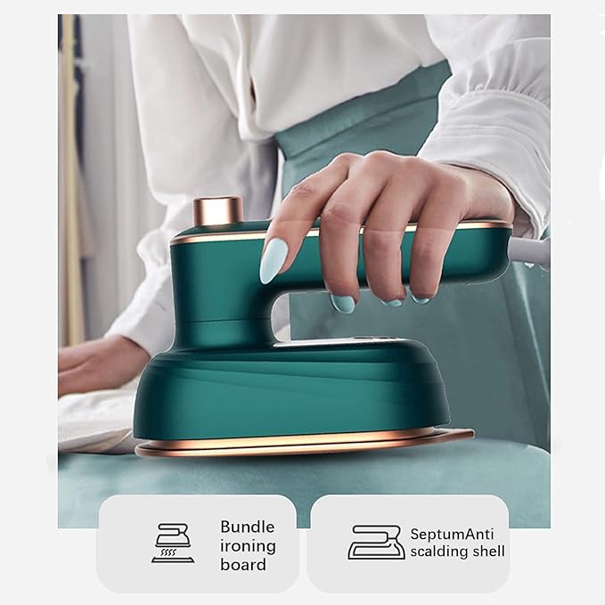 Portable Handheld Iron, Mini Handheld Steamer Iron for Clothes, Rotatable Travel Garment Steamer, Foldable Travel Garment Steamer, Support Dry And Wet Ironing for Home and Travel