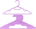 Plastic Clothes Hangers – 20 Pack Durable Slim Space Saving Closet Hangers with Hooks & Notches for Shirts, Pants, Jackets, Dresses, Laundry, Kids & Adult Clothing, Orchid