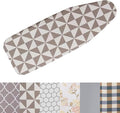 Cotton Ironing Board Cover,35x12in 39x13in 43x13in 47x15in Ironing Board Cover and Pad Standard Size Homes Iron Board Cover Ironing Cover and Pad(Brown,47x15in)