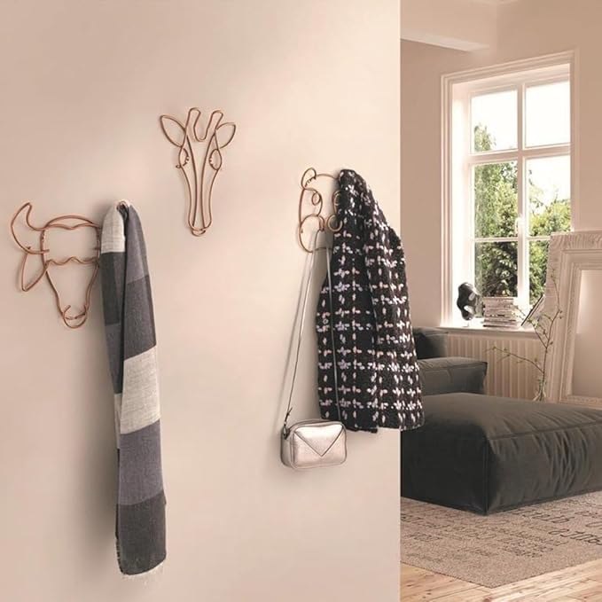 Metaltex Safari Coat Rack, Copper, 20 x 33 cm