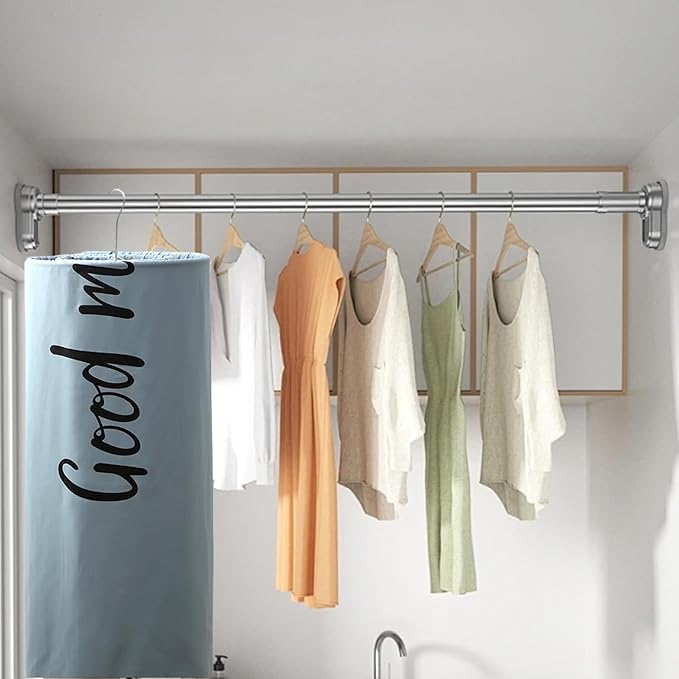 2Pcs Spiral Hanger 18Inch Round Spiral Shaped Drying Rack Stainless Steel Clothes Drying Rack Rotatable Space Saving Quilt Blanket Hanger for Home