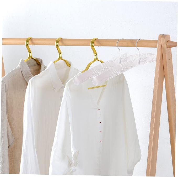 6pcs Padded Hangers Non- Satin Clothes Hangers for Sweaters and Space-Saving Design for Home Organization