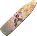 Hummingbird Flowers Sock Stain Resistant Ironing Board Cover Non Stick Scorch Stretchable Easy to Install Iron Replacement Cover Fitted 15 x 54 Inch Iron Board Christmas Red Decor
