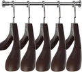 DEDU Suit Hangers for Men 20 Pack, Extra Wide Suit Hanger Non Slip Width 17.7", Thick Plastic Coat Hangers Brown with Metal Hook