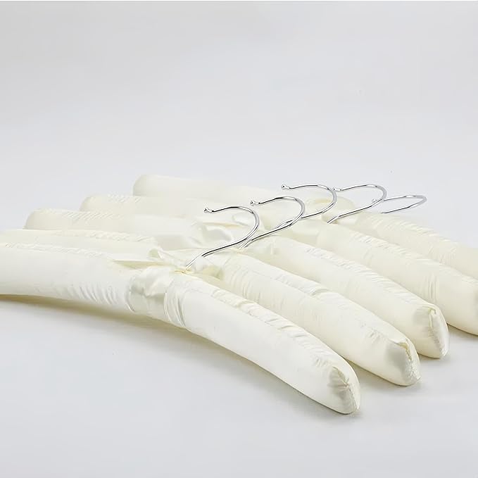 Padded Hangers for Women Clothing,Padded Clothes Hangers for Sweaters,Satin Hanger Padded Silk Foam Hanger