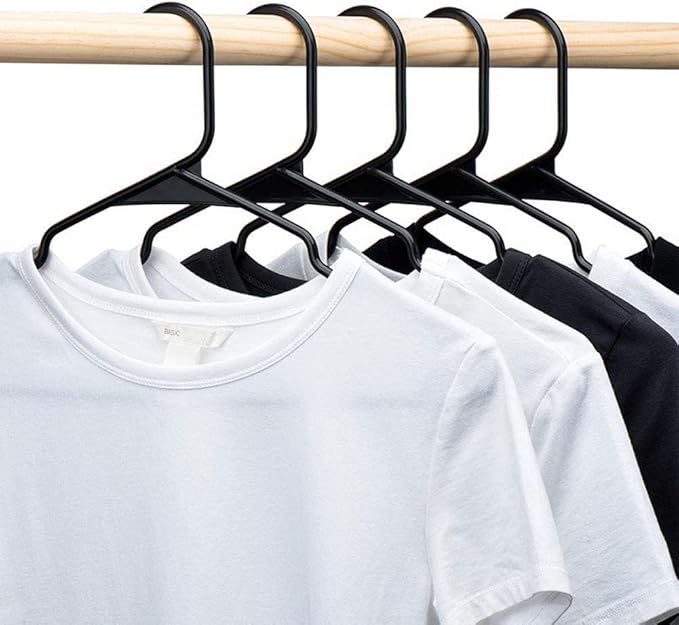 Plastic Hangers 50 Pack Heavy Duty Clothing Hangers, Organize Your Closet Effortlessly with Non-Slip Coat Hanger, Best Hangers for Clothes with Space-Saving Design