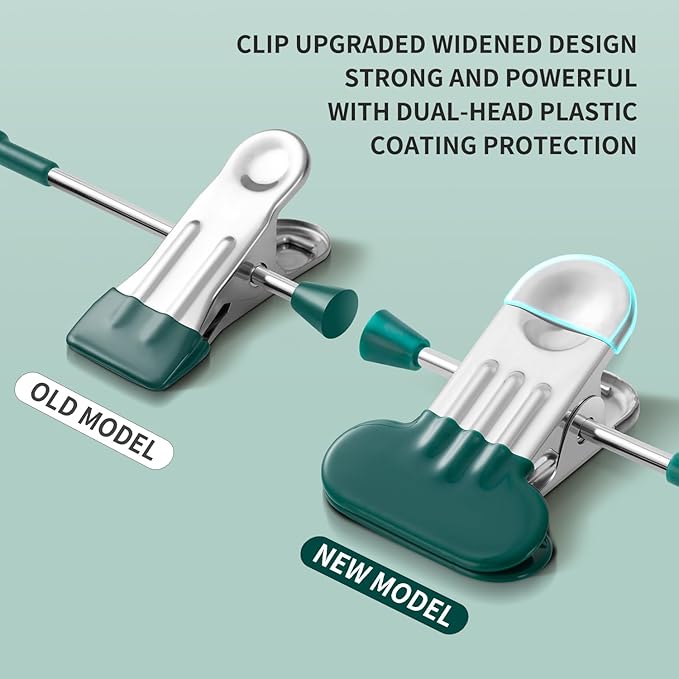 14Inch Clothes Pants Hangers with Wide Clips 20 Pack,Non-Slip Adjustable Skirt Hanger for Women,Space-Saving Heavy Duty Men Hangers for Pants,Trousers,Jeans,Shorts,Green