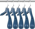 DEDU Suit Hangers for Men 20 Pack, Sweater Hangers No Shoulder Bump Non Slip Width 17.7", Plastic Clothes Hangers Blue with Metal Hook