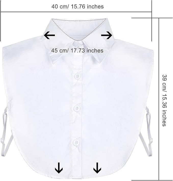 SATINIOR 3 Pieces Fake Collar Women Detachable Dickey Blouse Half Shirts Collar