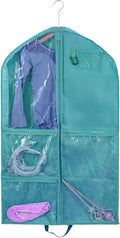 Dance Costume Garment Bags for Dancers,Garment Bag 40 Inch for Dance Competitions,Garment Bags For Travel Hanging Clothes,Waterproof Hanging Clohtes Storage Garment Bag. (1 Pack Green, 40")