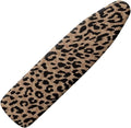 SEANATIVE Brown Leopard Ironing Board Covers and Padding Durable Heat Reflective Iron Board Cover Large Fits All Standard Sizes