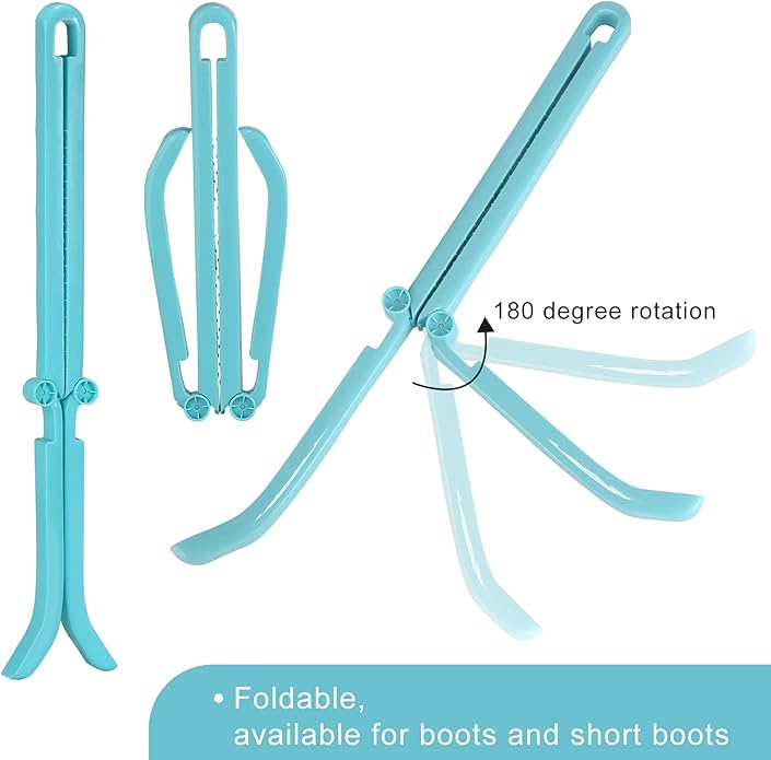 ONEDONE Folding Boot Stands Adjustable Boot Clips for Tall Knee High Shoes