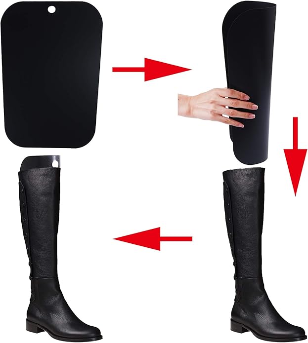 Ruisita 16 Pieces (8 Pairs) Reusable Boot Shaper Form Inserts Boots Tall Support for Women or Men