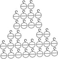 30 Pcs Tie Hanger Clothing Storage Bags Ring Stand Hangers for Clothes Clothing Organizer Circle Shape Scarf
