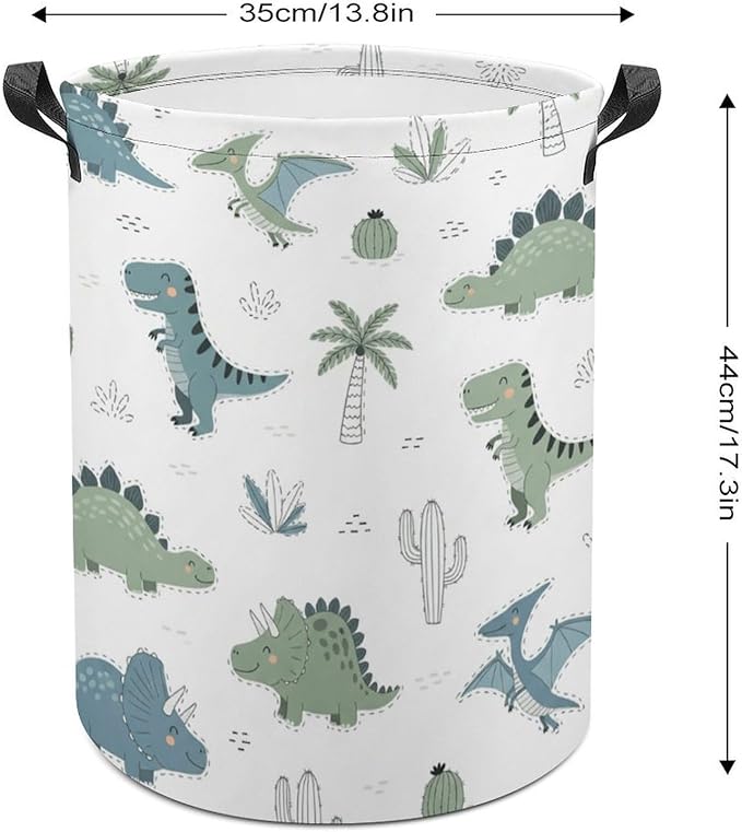 Cute Dinosaur Laundry Basket Palm Boys Hamper Clothes Hamper Toy Storage Bin Dinosaur Room Decor for Boys