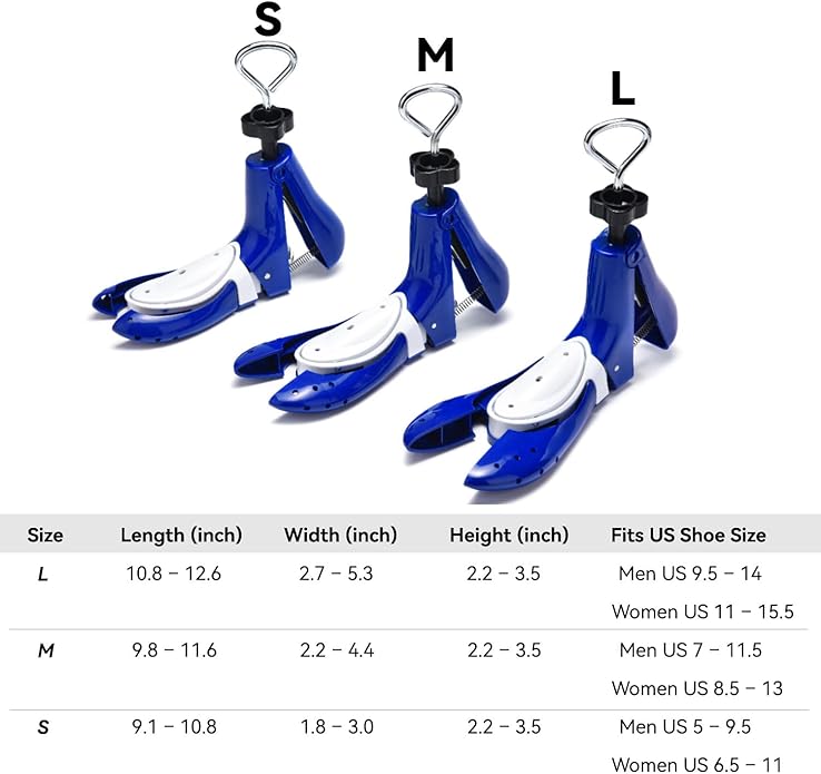 Boot Stretcher for Cowboy & Ankle Boots, Boot & Heel Expander for Instep and Wide Feet