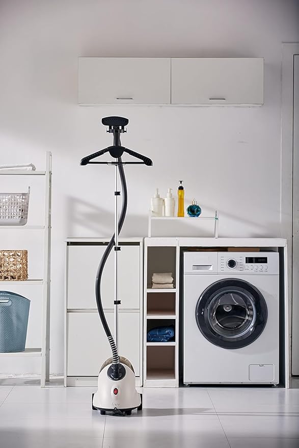 SALAV GS18-DJ/120 White Performance Series Garment Steamer with Folding Hanger (Renewed)