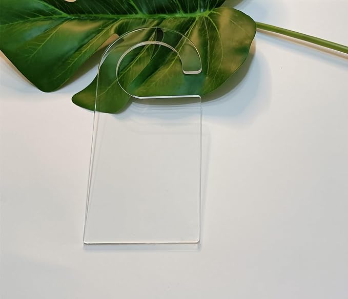 5pcs of Blank Acrylic Hangers,Custom Children Hanger Blank,DIY Plain Acrylic Clothes Divider,Dry Erase Kid Closet Organizers (Clear)