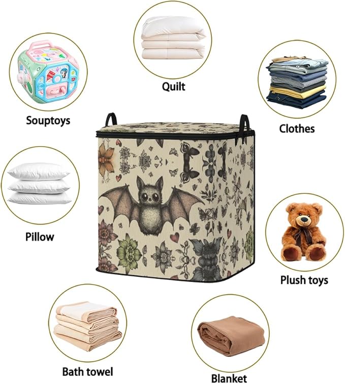 2pcs closet organizers and storage under bed,clothing blanket sweater sheet bedding comforter duvet quilt pillow toy storage bags with lids,dorm room essentials for containers 95L