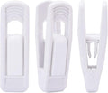 Trgowaul Velvet Hangers Clips, Pants Hangers Velvet Clips, Strong Finger Clips Perfect for Thin Velvet Hangers (20pc, White)