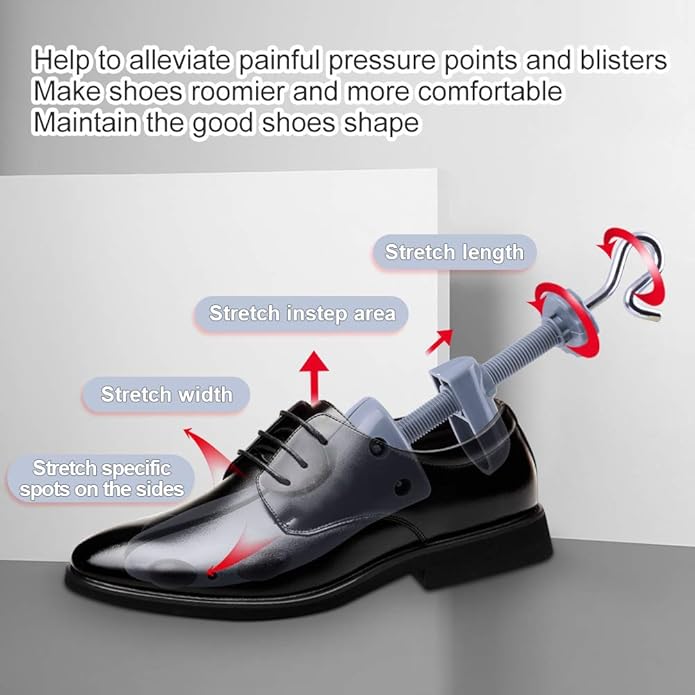 LANNEY Shoe Stretcher for Women & Men Wide Feet - Premium Shoe Expander Widener Stretch Length Width