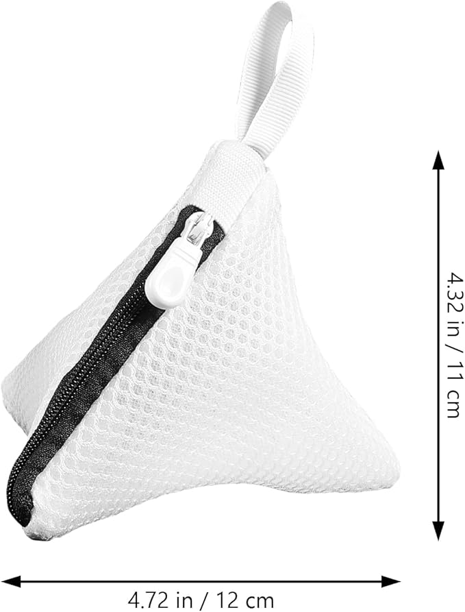 Healifty Mini Mesh Laundry Bags 3-Pack Polyester Wash Bags with Zipper for Machine Washing Delicates Bra Underwear Hosiery Travel and Home Use