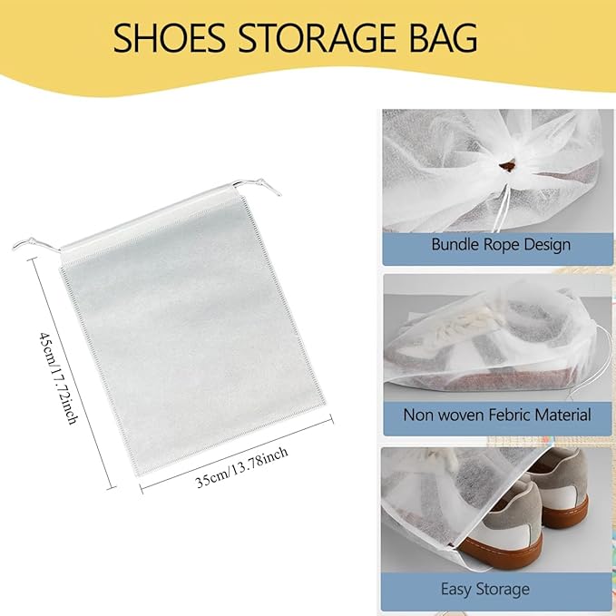 Shoe Washing Machine Bag, Laundry Shoe Bag for Washer and Dryer, Reusable Shoe Cleaning Bag for Sneakers, Tennis Shoes, With Self-locking Zipper, Microfiber Inside,Include Shoes Storage Bag