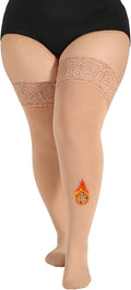 Plus Size Thigh High Socks for Women Fleece Lined Extra Long Over the Knee Stockings Leg Warmers Boot Socks