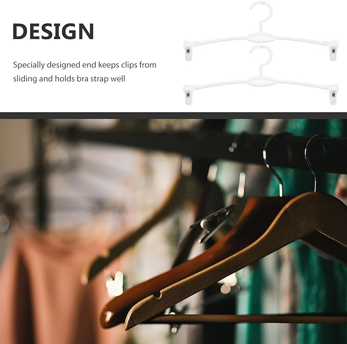 15pcs Skirt Coat Bra Holder Plastic Panties Simplicity Dresses Pants Drying Laundry Hangers for Clothes Rack Underwear Home Support with White Trousers Shop Practical Clips