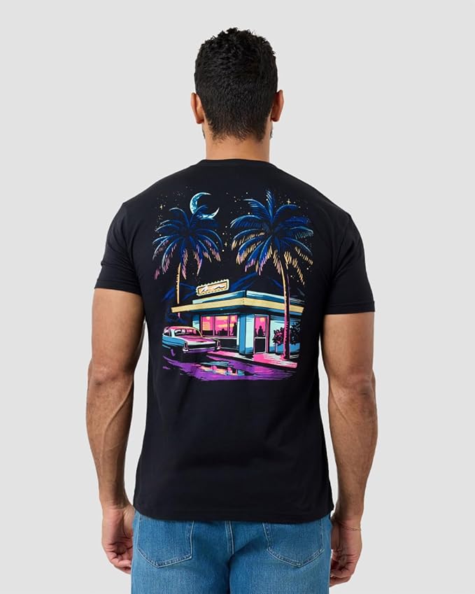 INTO THE AM Graphic Tees for Men S - 4XL Premium Short Sleeve Colorful T-Shirts Trippy Space Designs