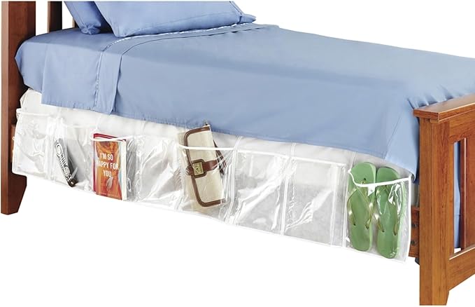 Whitmor Bedskirt Storage Organizer Clear