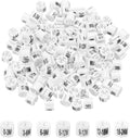 MECCANIXITY Clothes Hanger Marker 0-3M/3-6M/6-9M/6-12M/9-12M/12-18M/18-24M Size Tag Fit 3mm Rod White for Garment Clothing Color Coding, 175Pcs