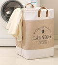 Foldable Storage Bags - Heavy-Duty Fabric Dirty Clothes Organizer, Large Capacity Space-Saving Storage for Clothes, Toys, Blankets, Sports Equipment, Living Room, Bedroom, etc. (Khaki, 65L)