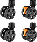 FELICON SELORSS Heavy Duty Rotation Swivel Wheels for BY06 BY06S BY06C BY10 BY10WX Folding Utility Cart Rolling Crate(Black-4PCS)