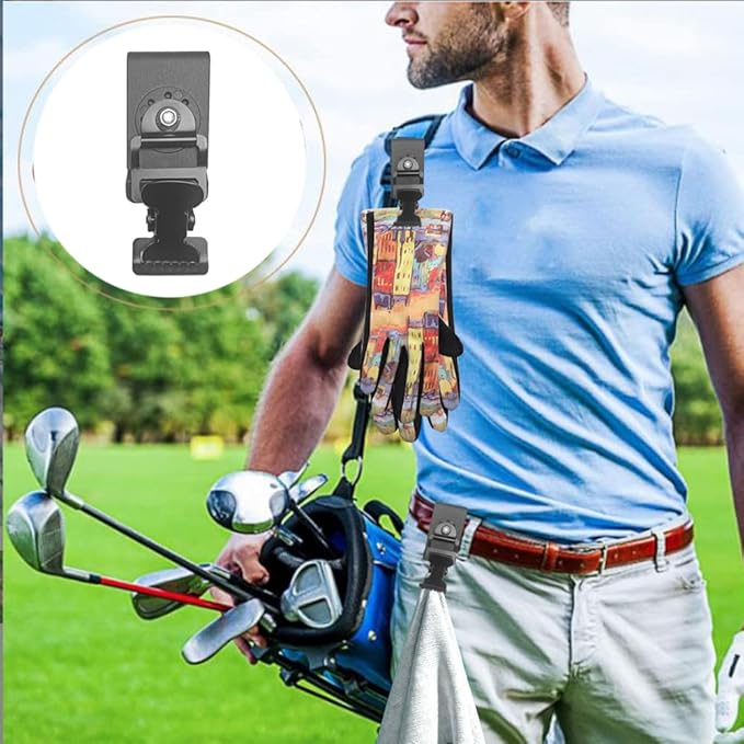 2PCS Belt Tool Clip Heavy-Duty Belt Tool Clip Black Tool Belt for Towels, Gloves and Other Supplies