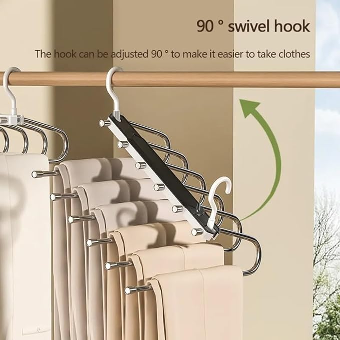 Folding Hangers, Innovative Minimalist Design, Space Saving, Super Strong, Light, Safe & Durable Collapsible Hangers, 12.9x5, Black
