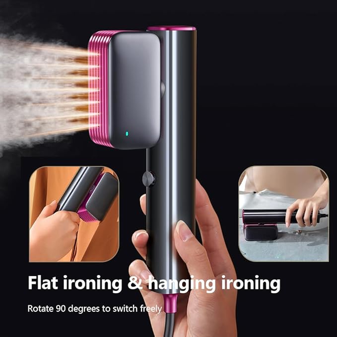 Nesugar Steamer for Clothes Steamer, Fashion Portable Handheld Garment Steamer, 0.8lbs Lightly, 15s Fast Heat-up, 10 Minutes of Continuous Steam, Light Mini Steam Iron for travel and home(100-120V)