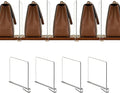 4 Pack Shelf Divider for Closet Acrylic, Clear Purse Organizer for Closet Perfect for Sweater, Shirts, Handbags in Bedroom and Kitchen, Acrylic Bookshelf for Organization