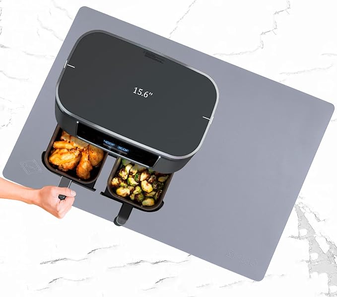 20"x28", Supmat XXL, Super Versatile Extra Large and Thick Heat Resistant Silicone Mat, Counter Mat, (Light Gray)