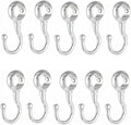 uxcell Wardrobe 16mm Dia Tube Rod Handbag Clothes Coat Hooks Hangers 10pcs