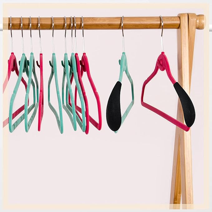 Generic Hanger Shoulder Foam, 10pcs Sweater Hanger Shaper, Non Slip Wide Standard Suit Velvet Hangers Pads for Home, Hotel, Dorm, Closet, Wardrobe (Black)