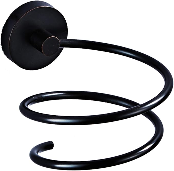 Hair Dryer Holder Stainless Steel Chromed (Black)