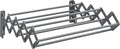 SONGMICS Clothes Drying Rack, Wall-Mounted Drying Rack Clothing, Small Accordion Laundry Rack, 9 Staggered Hanging Rods, Expandable and Retractable, Dove Gray ULLR802G01