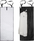 Dual-Sided Over the Door Vertical Steamboard Press Pad for Handheld Steamer, with Hanging Garment Bag for Closet Storage(double side)